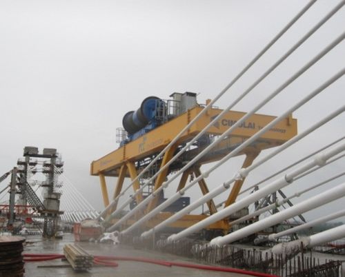 Schienenmontierter Kran - CLD 260 - 8 - CIMOLAI TECHNOLOGY - Derrick / für Baustelle