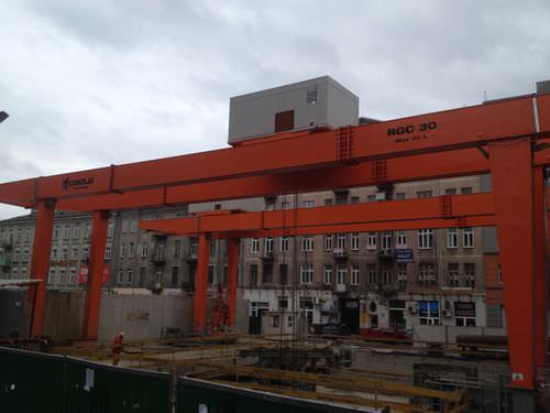 Schienenmontierter Portalkran - RGC 25 - CIMOLAI TECHNOLOGY - für Modulgebäudebau