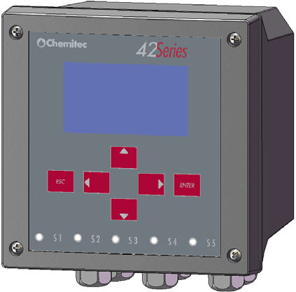 Ultraschall-Niveautransmitter - 4204 L/U series - CHEMITEC - Differenzdruck / für Flüssigkeiten / mit Digitalanzeige