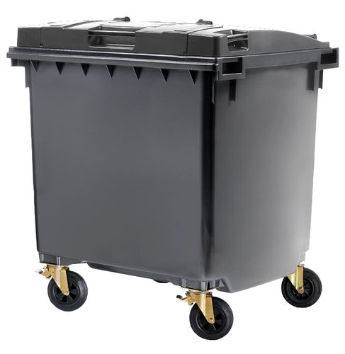 HDPE-Müllbehälter - SARTORI AMBIENTE S.R.L. - für vertikale Beladung / für städtische Produkte / mit Deckel