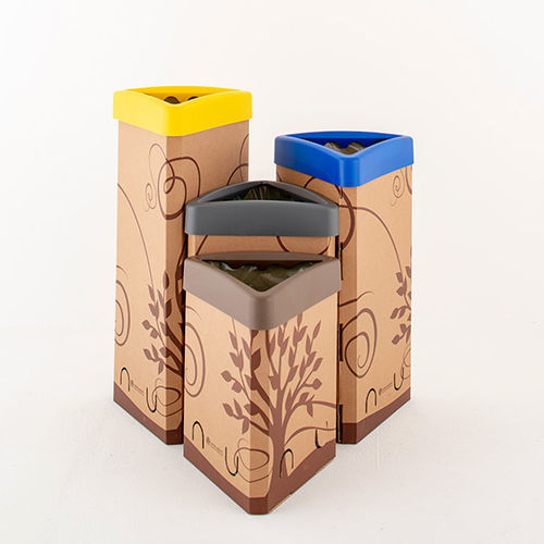 Recyclingkunststoff-Abfallbehälter - Delta light - SARTORI AMBIENTE S.R.L. - Karton / für Haushaltsprodukte / System