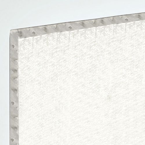 Polypropylen-Wabenkern-Sandwichplatte - CLEARSTEP - Cel Components S.r.l. - Glasfaser-Oberfläche / für Trennwand / für Fassaden