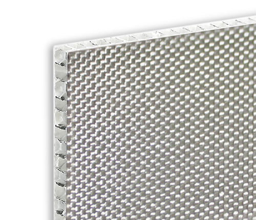 Wabenkern-Sandwichplatte - ALUSTEP® HFR - Cel Components S.r.l. - Glasfaser-Oberfläche / für Decke / für Fassaden