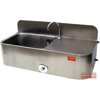 Edelstahl-Waschbecken - Smisco Food Equipment Ltd - für die Lebensmittelindustrie / zum Händewaschen / für Wandmontage