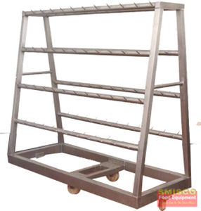 Transportwagen - Smisco Food Equipment Ltd - Edelstahl / für Fleisch / mit Lenkrolle