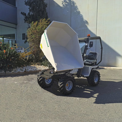 Minidumper mit Gummireifen - D-2000H-DG - Piquersa Maquinaria, S.A. - Diesel / mit Frontentladung / selbstladend
