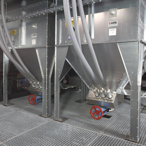Steckverbinder für Trichter - AT 500 series - AZO Group - pneumatisch / Entlade / Edelstahl