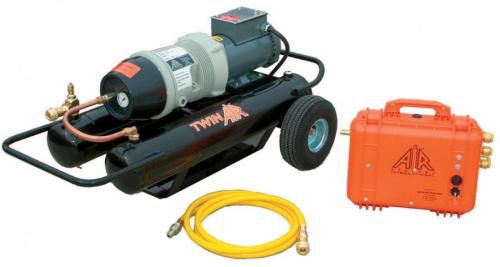 Kolbenkompressor - Twin-Air™ - Air Systems International - Atemluft / mit Elektromotor / auf Rollen