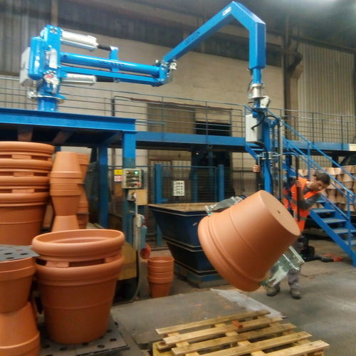 Pneumatischer Manipulator - Atismirus 300 - ATIS s.r.l. - mit Greifsystem / Gabel / Rotation