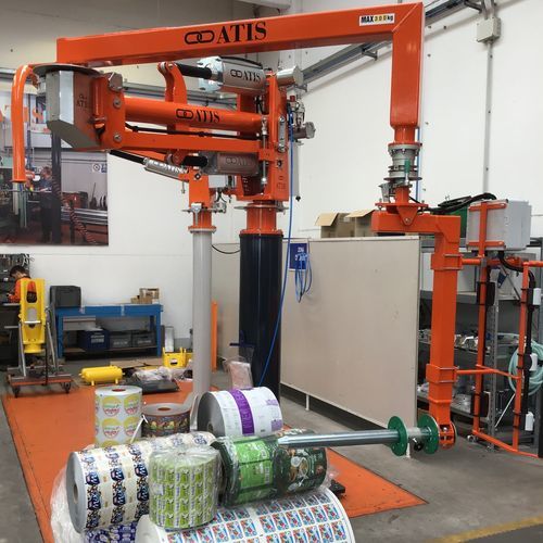 Pneumatischer Manipulatorarm - Atismirus 500 - ATIS s.r.l. - servogesteuert / mit Greifsystem / Gabel