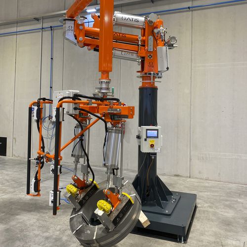 Pneumatischer Manipulatorarm - ATISmirus 300 - ATIS s.r.l. - elektromechanisch / mit Greifsystem / mit Hubmagnet