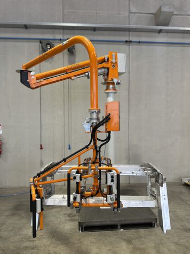 Pneumatischer Manipulator - Atismirus 100 - ATIS s.r.l. - mit Greifsystem / Säulen / mit Gelenk