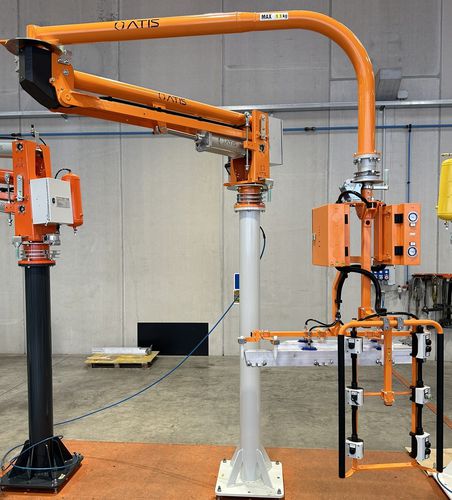 Pneumatischer Manipulator - ATISMIRUS - ATIS s.r.l. - mit Greifsystem / Säulen / Gelenkarm