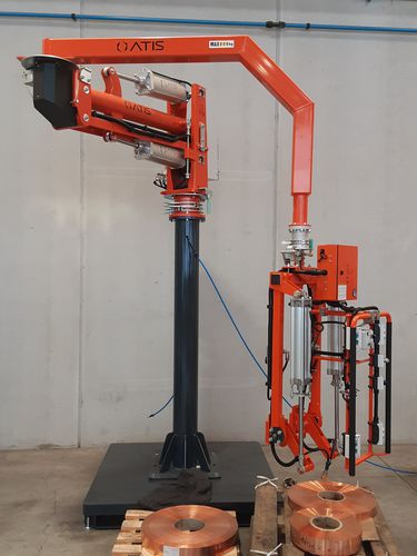 Pneumatischer Manipulator - ATISMIRUS 300 VT - ATIS s.r.l. - mit Greifsystem / zum Anheben / Säulen