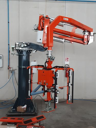 Pneumatischer Manipulator - ATISmirus 500 VT - ATIS s.r.l. - mit Saugnapf / Säulen / für die Steinindustrie