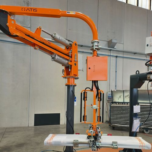 Pneumatischer Manipulator - ATISmirus 200 - ATIS s.r.l. - mit Greifsystem / Umschlag / ergonomisch