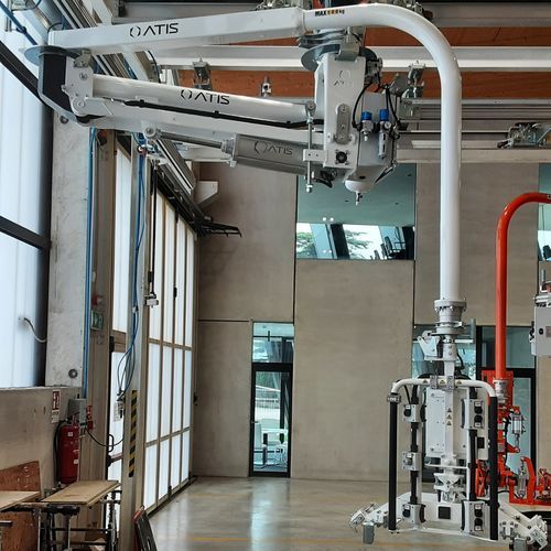 Pneumatischer Manipulator - ATISmirus - ATIS s.r.l. - Zange / zum Laden / zum Entladen
