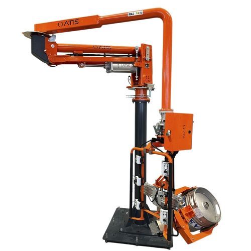 Pneumatischer Manipulator - ATISmirus 100 - ATIS s.r.l. - Zange / für Fässer / Umschlag
