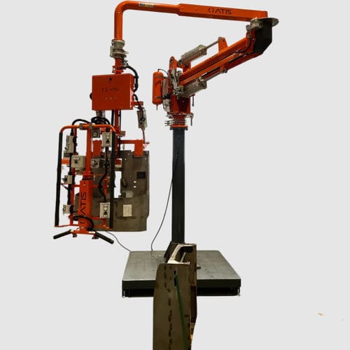 Pneumatischer Manipulator - ATISmirus 300 - ATIS s.r.l. - mit Greifsystem / zum Entladen / Umschlag