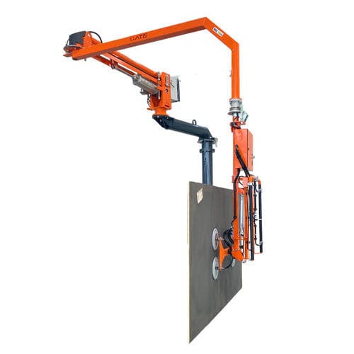 Pneumatischer Manipulator - ATIS s.r.l. - mit Vakuum / für Platten / mit Kipper