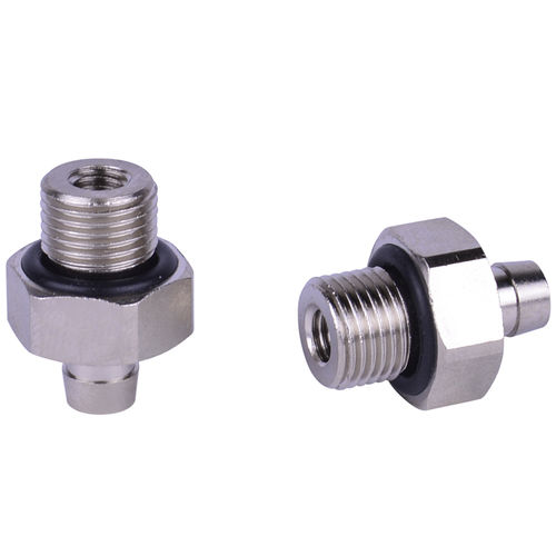 Vakuumanschluss - 401.002 - VacMotion - Gewinde / Aluminium / außen