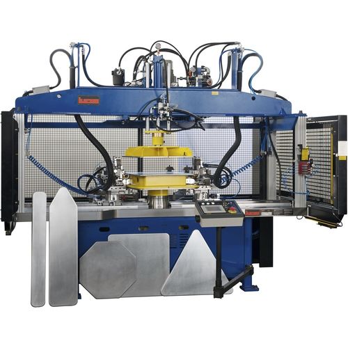 Automatische Sickenmaschine - VBU 2200  - Lucas - doppelt / polygonale Teile / für Straßenschilder