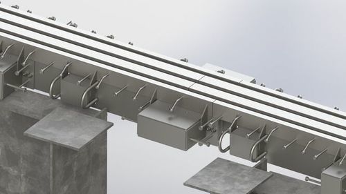 Metall-Dehnungsfuge - TENSA&reg;MODULAR - mageba - rechteckig / Flansch / für Baustellen