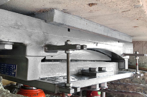Flaches Gleitlager - RESTON®CYLINDER - mageba - zylinderförmig / sphärisch / Verbundwerkstoff