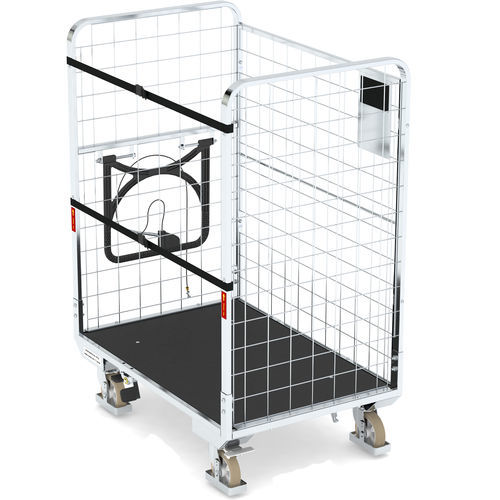 Verriegelbarer Rollcontainer - EURO-LINE E1 - LKE GmbH - Excellence in Material Handling - Metall