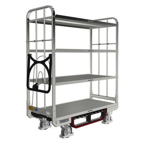 Transportwagen - KLT 600 E4 OKD 1ZB150 2ZB100 - LKE GmbH - Excellence in Material Handling - für Materialumschlag / für Kommissionierstation / 4 Ebenen