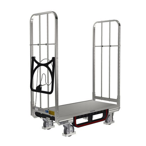 Transportwagen - KLT 600 E1 OKD - LKE GmbH - Excellence in Material Handling - für Materialumschlag / für Kommissionierstation / galvanisiertem Stahl
