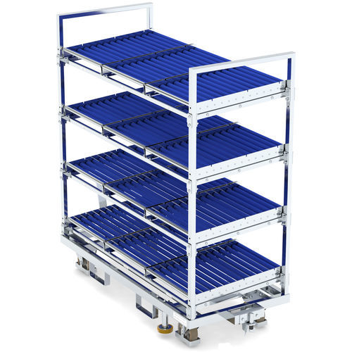 Transportwagen - KLT 725 E4/ZBS4 VKD - LKE GmbH - Excellence in Material Handling - 4 Ebenen / verriegelbar