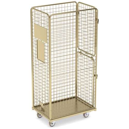 Kleiner Rollcontainer / für Textilien - PREMIUM XS GG100 - LKE GmbH - Excellence in Material Handling - 4-Flügel / Drahtgewebe