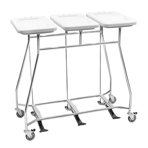 Mehrzweck-Sammler - WSS3-T - LKE GmbH - Excellence in Material Handling - Edelstahl / mit Fußbedienung