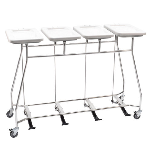 Mehrzweck-Sammler - WSS4-T - LKE GmbH - Excellence in Material Handling - Edelstahl / mit Fußbedienung