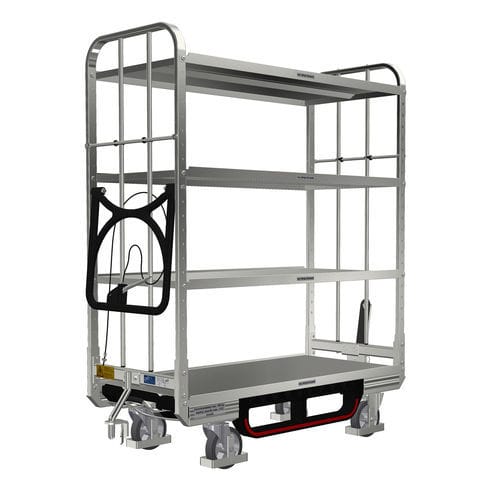 Transportwagen - KLT 600 E4 VKD 3ZB100 - LKE GmbH - Excellence in Material Handling - für Materialumschlag / für Kommissionierstation / galvanisiertem Stahl