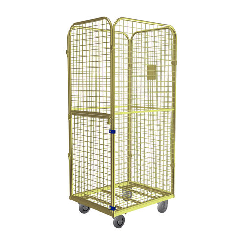 Gittercontainer für Textilien - Premium XL - LKE GmbH - Excellence in Material Handling - 4-Flügel / Drahtgewebe