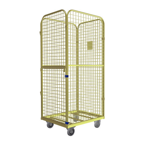 Gittercontainer für Textilien - Premium XL Combitainer - LKE GmbH - Excellence in Material Handling - 4-Flügel / Drahtgewebe