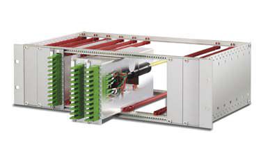 Verteilertafel / modularer Glasfaser - IEC 60297-3, 19", 3 HU - Rosenberger OSI
