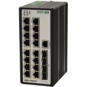 Ethernet-Switch / managed - HMG-448G, HMG-628G - Ethernet Direct - Gigabit / Netzwerkschicht 2 / für DIN-Schiene