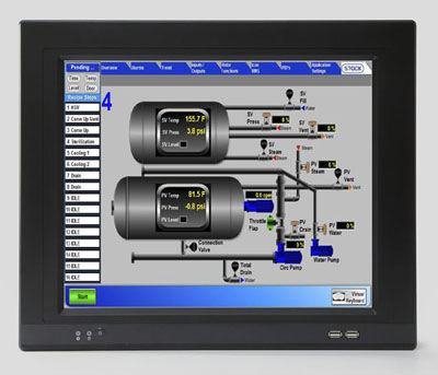 Panel-PC / TFT LCD - BNC-17T-B  - Benecom - mit resisitivem Touchscreen / 17" / 1280 x 1024