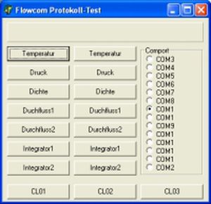 Software für Test - flowcom Protokoll - systec Controls - für Durchflussmesser / Windows