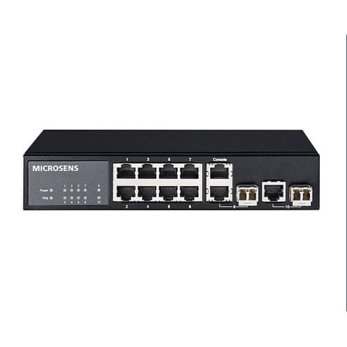 Ethernet-Switch / managed - MICROSENS GmbH & Co. KG - 10 Ports / Gigabit / LWL