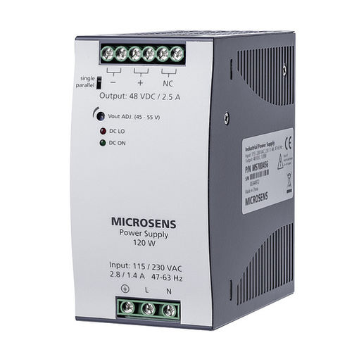 Stromversorgung für DIN-Schiene - MS70045x series - MICROSENS GmbH & Co. KG - AC/DC / einstellbar / Power over Ethernet