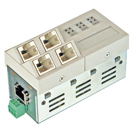 Ethernet-Switch / managed - MS450184PM-48 - MICROSENS GmbH & Co. KG - 5 Ports / Gigabit / eingebaut