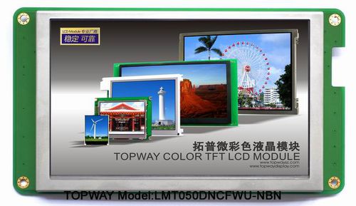 TFT-Displaymodul - LMT050DNCFWU-NAD - TOPWAY LCD - Farb / Industrie / maßgefertigt