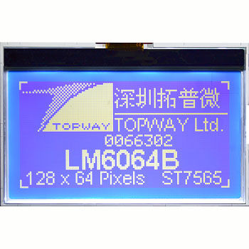 LCD-Displaymodul - LM6063XFW - TOPWAY LCD - Grafik / monochrom / 128 x 64