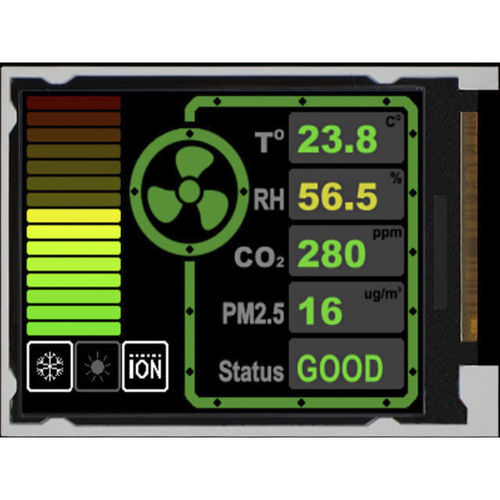 Displaymodul / TFT LCD - LMT018DNBFWD-1 - TOPWAY LCD - 160 x 128 / mit LED-Hintergrundbeleuchtung