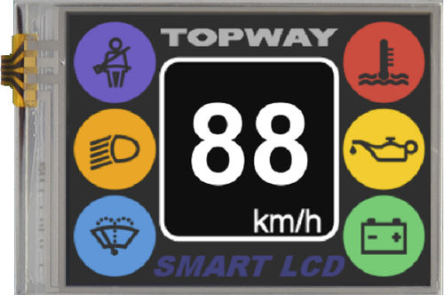 Displaymodul / TFT LCD - LMT028DHHFWL-NNA - TOPWAY LCD - 320 x 240 / Industrie / mit LED-Hintergrundbeleuchtung