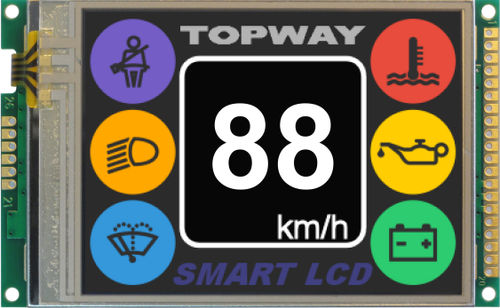 Displaymodul / TFT LCD - LMT028DHHFWL-NEA - TOPWAY LCD - 320 x 240 / Industrie / mit LED-Hintergrundbeleuchtung